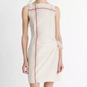 NWOT Vince Handkerchief-Stripe Wrap Dress, size 6